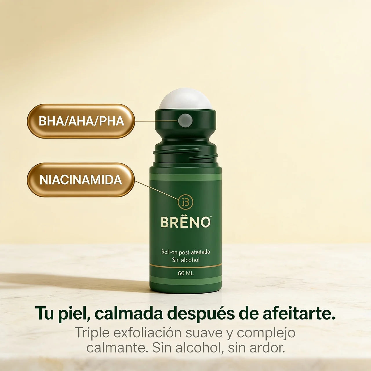 Roll-on Post-Afeitado, Sin Alcohol | 60ml